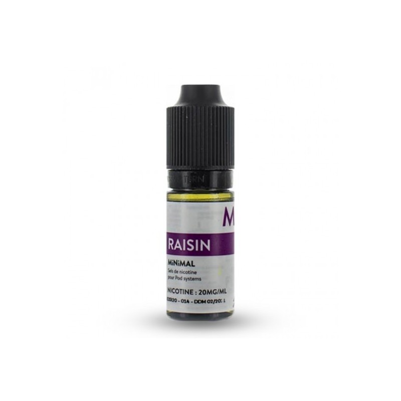 Eliquide RAISIN MINIMAL 20MG SEL DE NICOTINE 10ML THE FUU  sur Anticlope expert en cigarettes électroniques depuis 2011