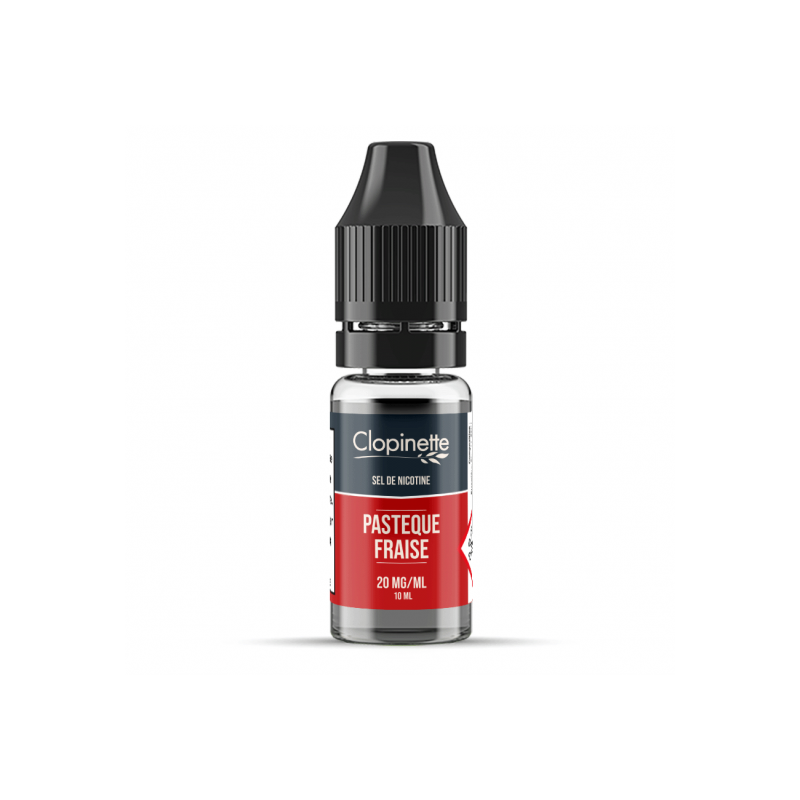 Eliquide PASTEQUE FRAISE SEL DE NICOTINE 10ML CLOPINETTE  sur Anticlope expert en cigarettes électroniques depuis 2011