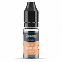 Eliquide PECHE BUBBLE GUM SEL DE NICOTINE 10ML CLOPINETTE  sur Anticlope expert en cigarettes électroniques depuis 2011