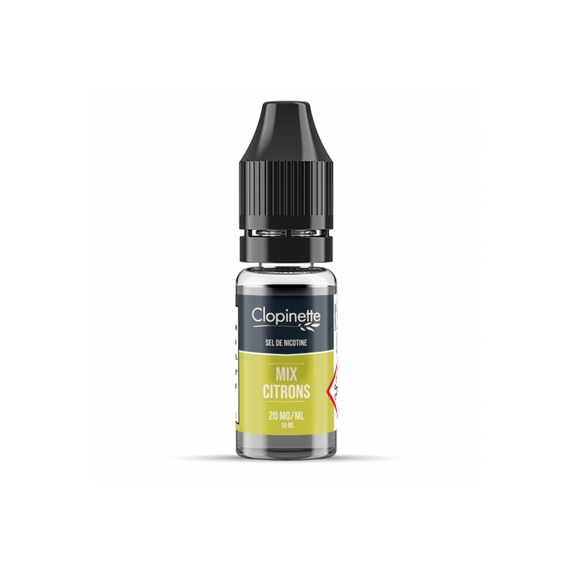 Eliquide MIX CITRONS SEL DE NICOTINE 10ML CLOPINETTE  sur Anticlope expert en cigarettes électroniques depuis 2011