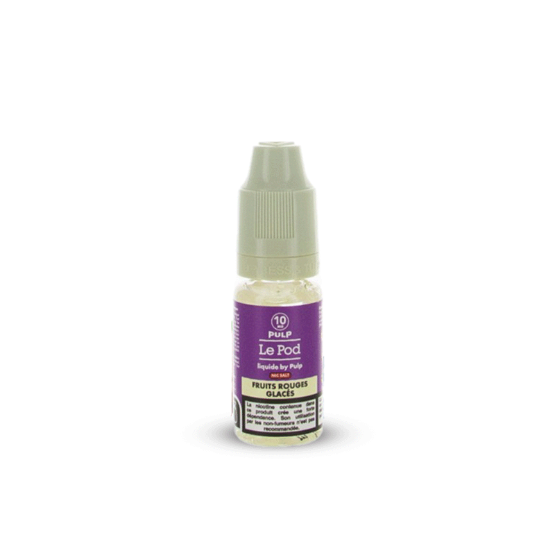 Eliquide FRUITS ROUGES GLACÉS SEL DE NICOTINE 10ML LE POD PULP  sur Anticlope expert en cigarettes électroniques depuis 2011