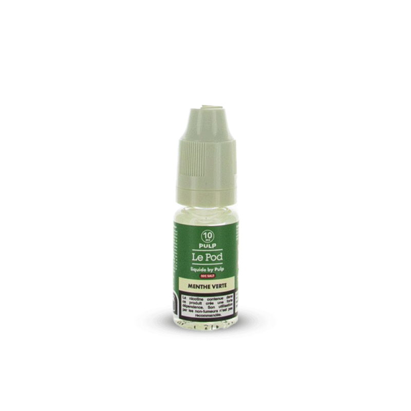 Eliquide MENTHE VERTE SEL DE NICOTINE 10ML LE POD PULP  sur Anticlope expert en cigarettes électroniques depuis 2011