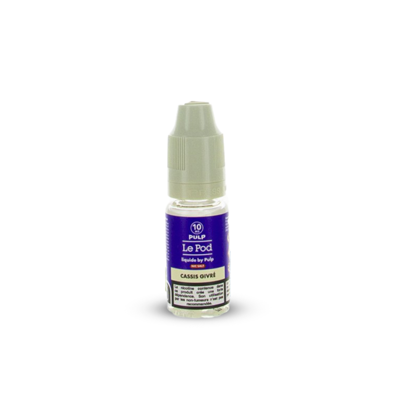 Eliquide CASSIS GIVRÉ SEL DE NICOTINE 10ML LE POD PULP  sur Anticlope expert en cigarettes électroniques depuis 2011