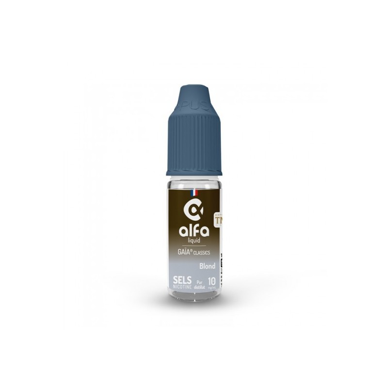 Eliquide BLOND GAIA CLASSICS SEL DE NICOTINE 10ML ALFALIQUID  sur Anticlope expert en cigarettes électroniques depuis 2011