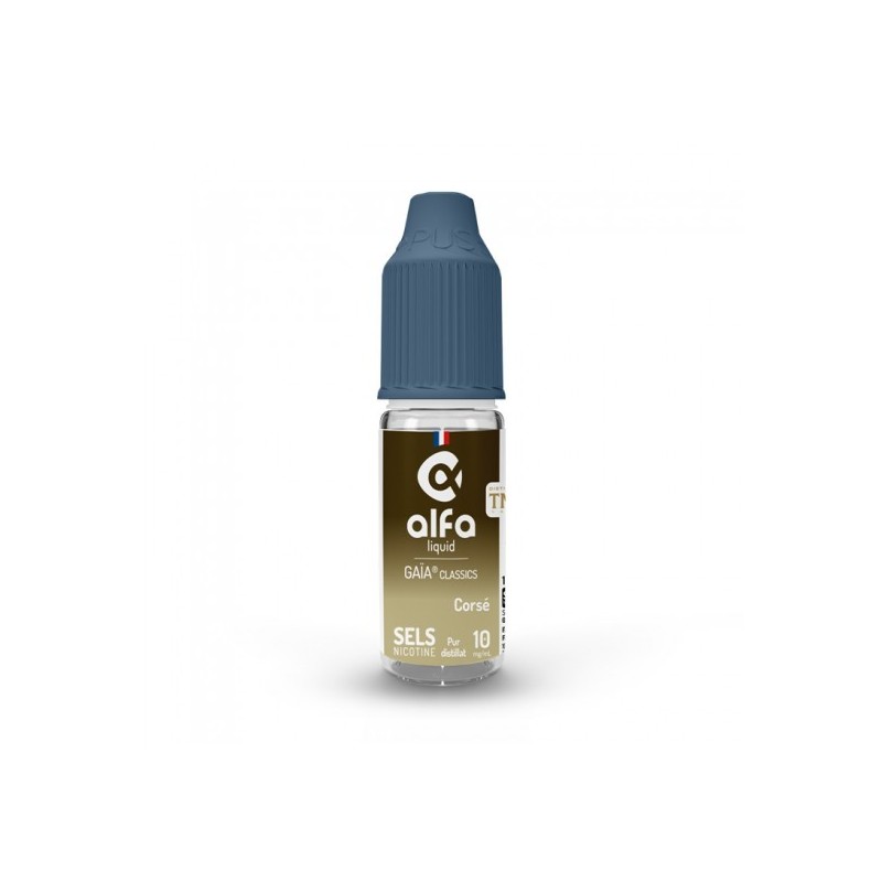 Eliquide CORSE GAIA CLASSICS SEL DE NICOTINE 10ML ALFALIQUID  sur Anticlope expert en cigarettes électroniques depuis 2011