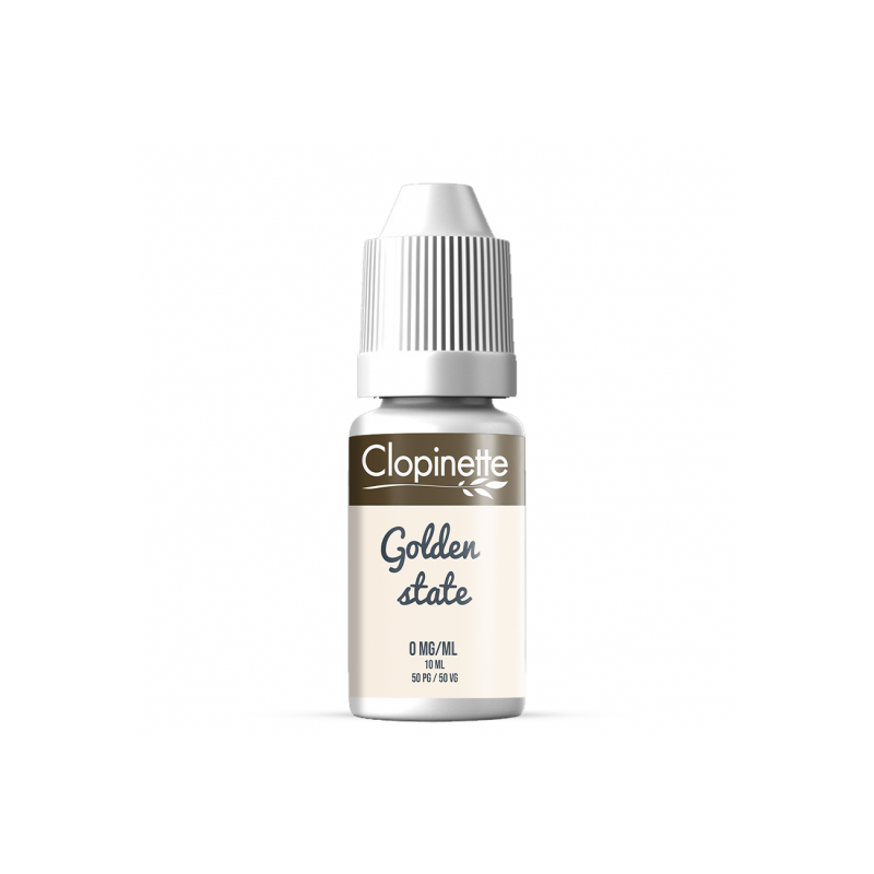 Eliquide GOLDEN STATE 10ML 50/50 CLOPINETTE  sur Anticlope expert en cigarettes électroniques depuis 2011