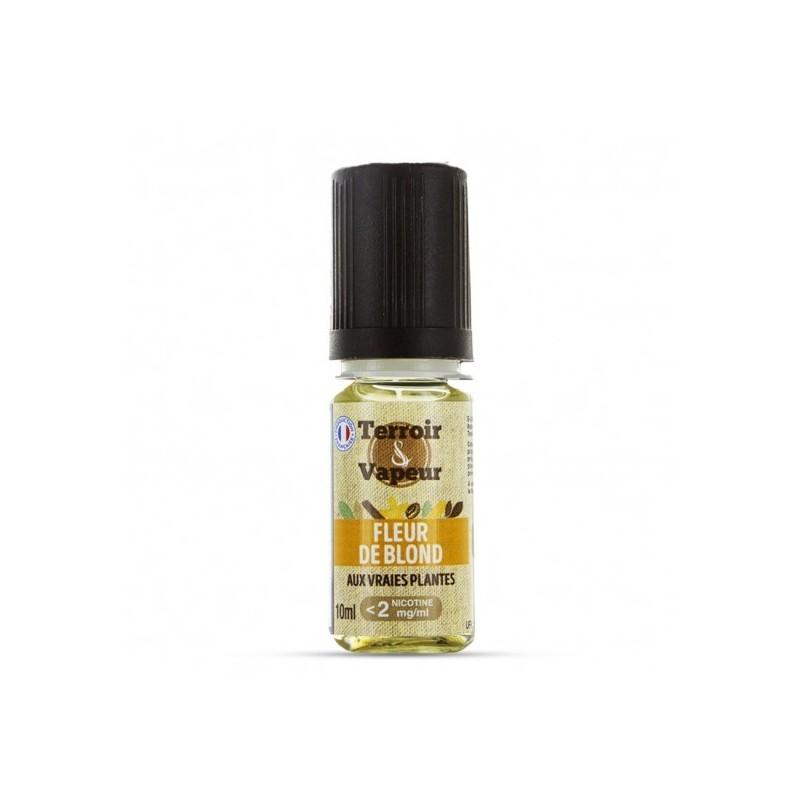 Eliquide FLEUR DE BLOND 10ML TERROIR ET VAPEUR  sur Anticlope expert en cigarettes électroniques depuis 2011