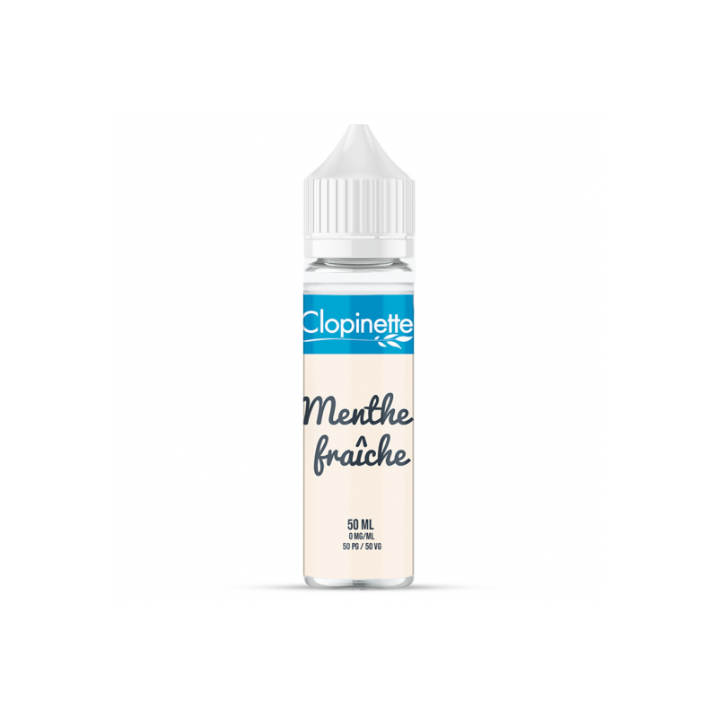 Eliquide MENTHE FRAICHE 50ML 50/50 CLOPINETTE  sur Anticlope expert en cigarettes électroniques depuis 2011