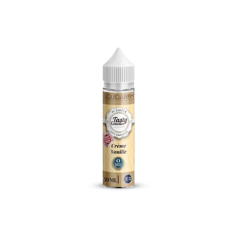 Eliquide CREME VANILLE 0MG 50ML LIQUIDAROM  sur Anticlope expert en cigarettes électroniques depuis 2011