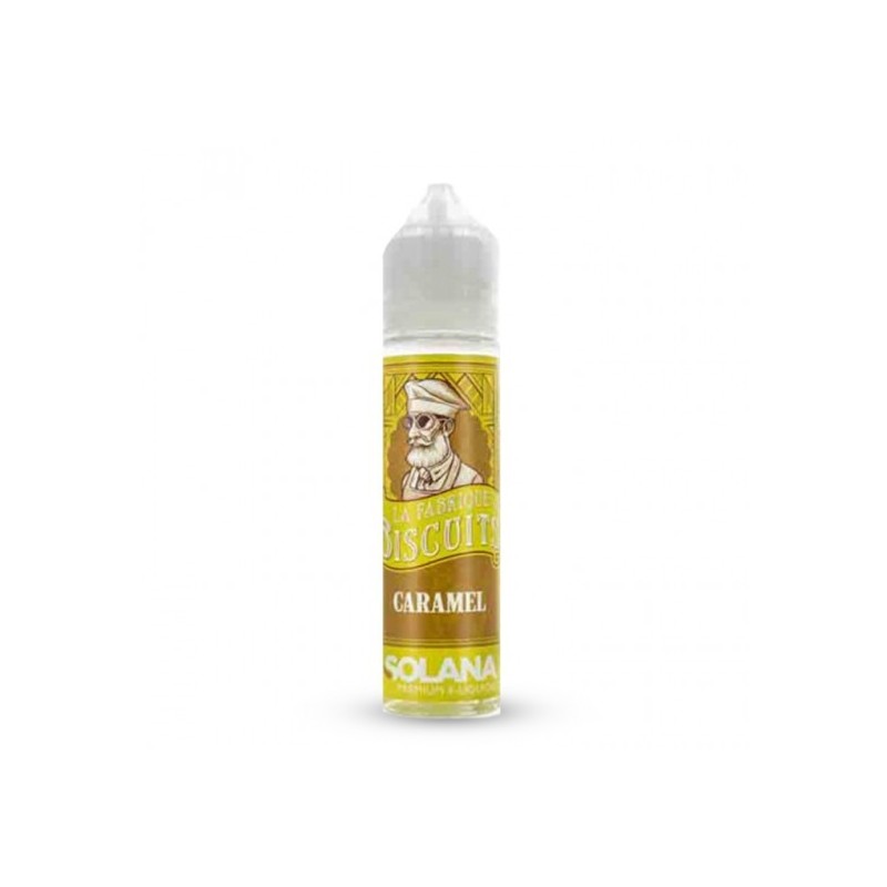 Eliquide LA FABRIQUE A BISCUITS CARAMEL 0MG 50ML SOLANA  sur Anticlope expert en cigarettes électroniques depuis 2011