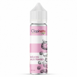 Eliquide DELICES AUX FRAISES CLOPINETTE 50/50 50ML  sur Anticlope expert en cigarettes électroniques depuis 2011