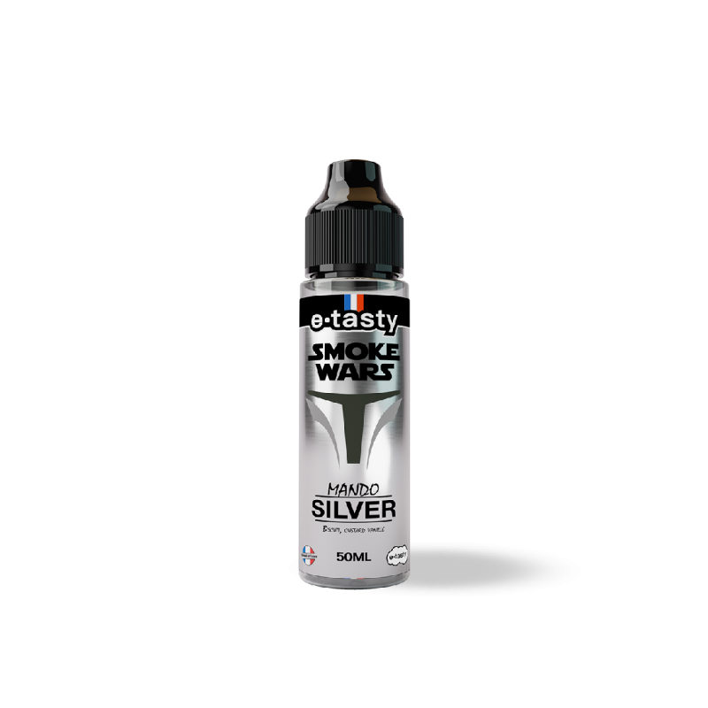 Eliquide MANDO SILVER 0MG 50ML SMOKE WARS ETASTY  sur Anticlope expert en cigarettes électroniques depuis 2011