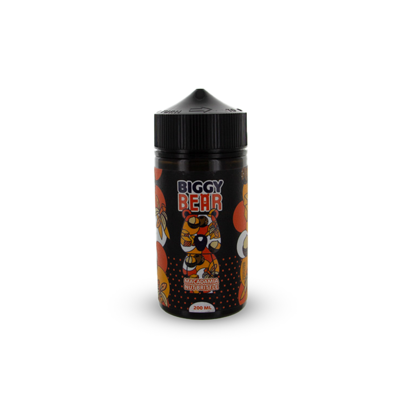 Eliquide MACADAMIA NUT BRITTLE 200ML BIGGY BEAR  sur Anticlope expert en cigarettes électroniques depuis 2011