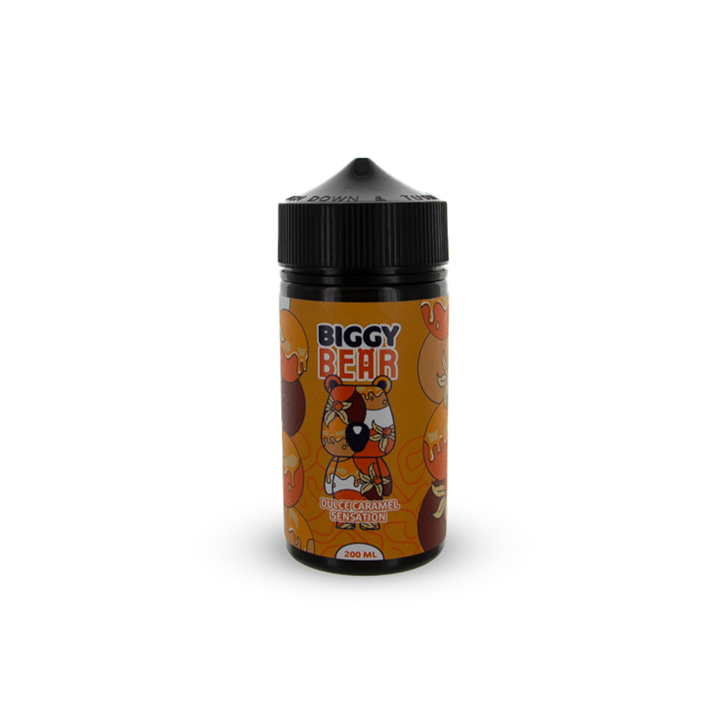 Eliquide DULCE CARAMEL SENSATION 200ML BIGGY BEAR  sur Anticlope expert en cigarettes électroniques depuis 2011