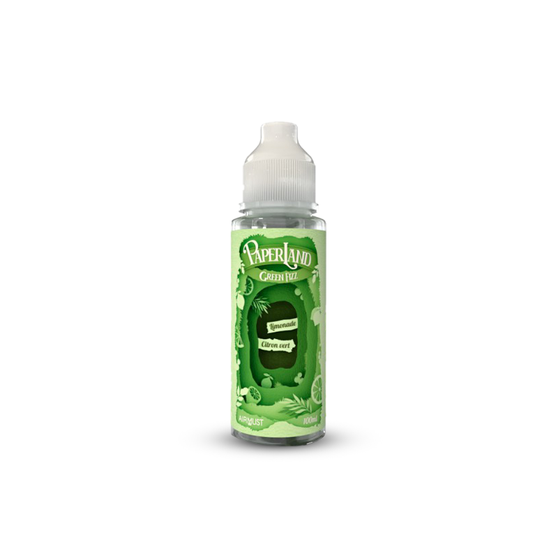 Eliquide GREEN FIZZ 0MG 100ML PAPERLAND AIRMUST  sur Anticlope expert en cigarettes électroniques depuis 2011