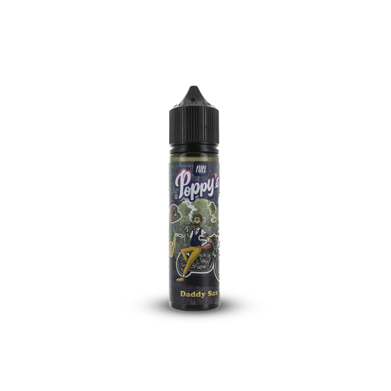 Eliquide DADDY SAX 0MG 50ML POPPY'S MAISON FUEL  sur Anticlope expert en cigarettes électroniques depuis 2011