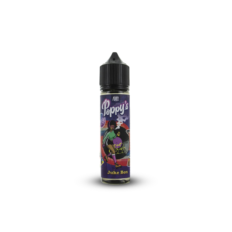 Eliquide JUKE BOX 0MG 50ML POPPY'S MAISON FUEL  sur Anticlope expert en cigarettes électroniques depuis 2011