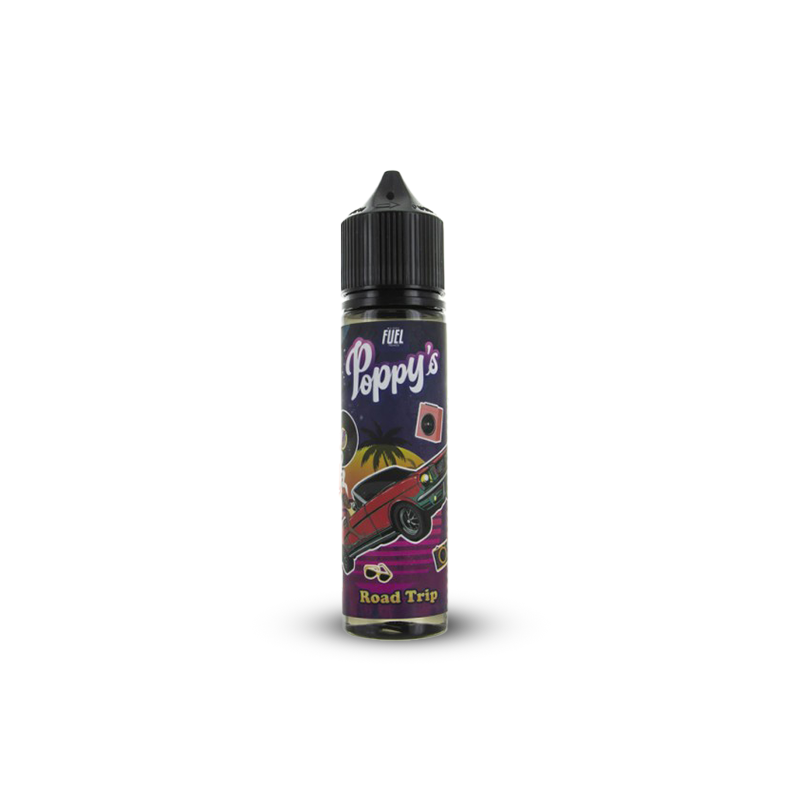 Eliquide ROAD TRIP 0MG 50ML POPPY'S MAISON FUEL  sur Anticlope expert en cigarettes électroniques depuis 2011