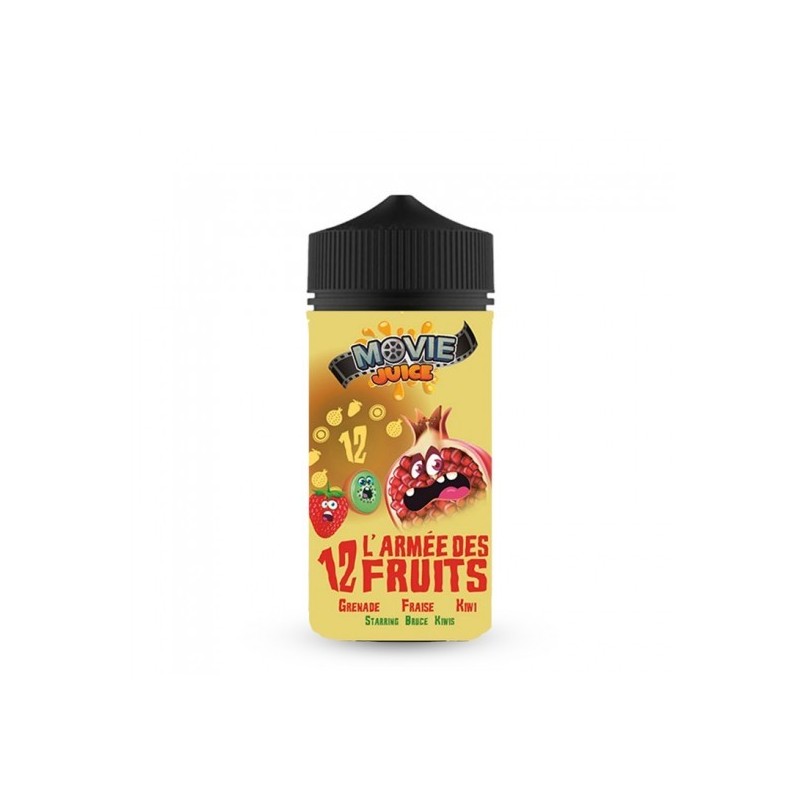 Eliquide L'ARMEE DES 12 FRUITS 0MG 100ML MOVIE JUICE  sur Anticlope expert en cigarettes électroniques depuis 2011