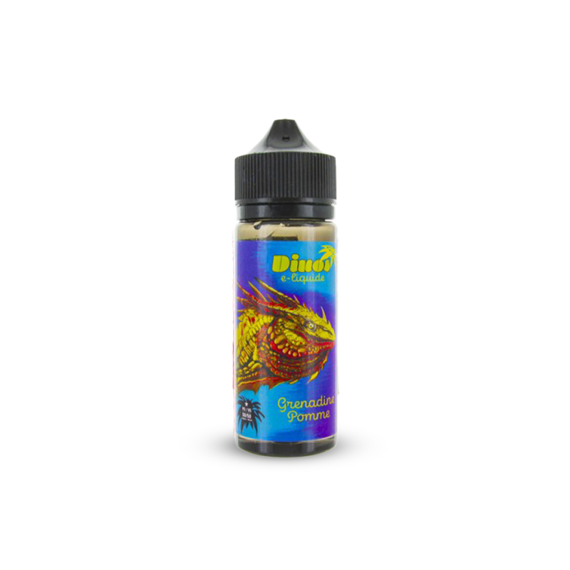 Eliquide GRENADINE POMME 0MG 100ML DINOS JUICE 66  sur Anticlope expert en cigarettes électroniques depuis 2011