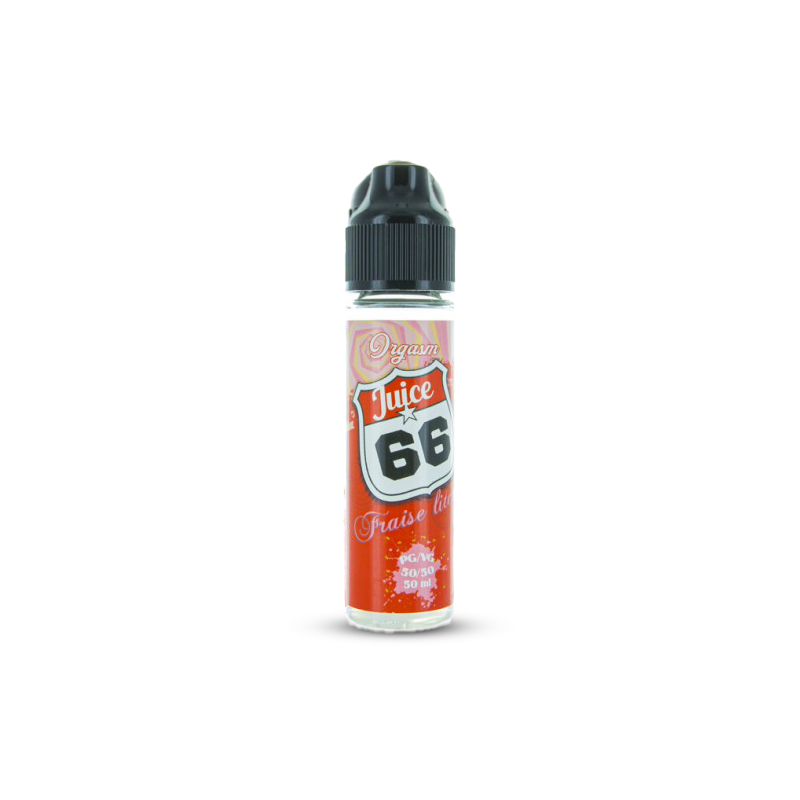 Eliquide FRAISE LITCHI 0MG 50ML ORGASM JUICE 66  sur Anticlope expert en cigarettes électroniques depuis 2011