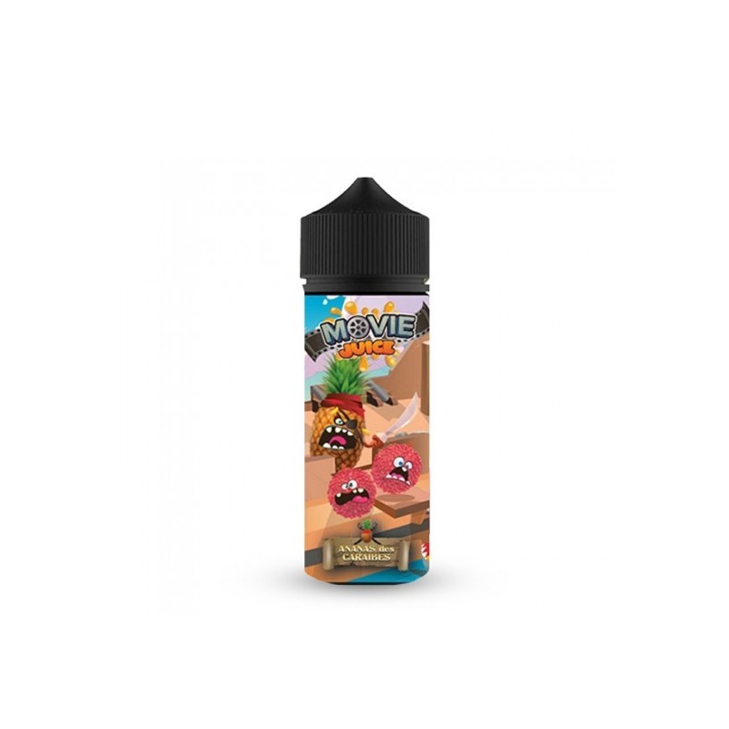 Eliquide ANANAS DES CARAÏBES 0MG 100ML MOVIE JUICE  sur Anticlope expert en cigarettes électroniques depuis 2011