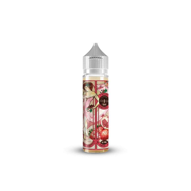 Eliquide FRAISE GRENADE 0MG 50ML CURIEUX  sur Anticlope expert en cigarettes électroniques depuis 2011